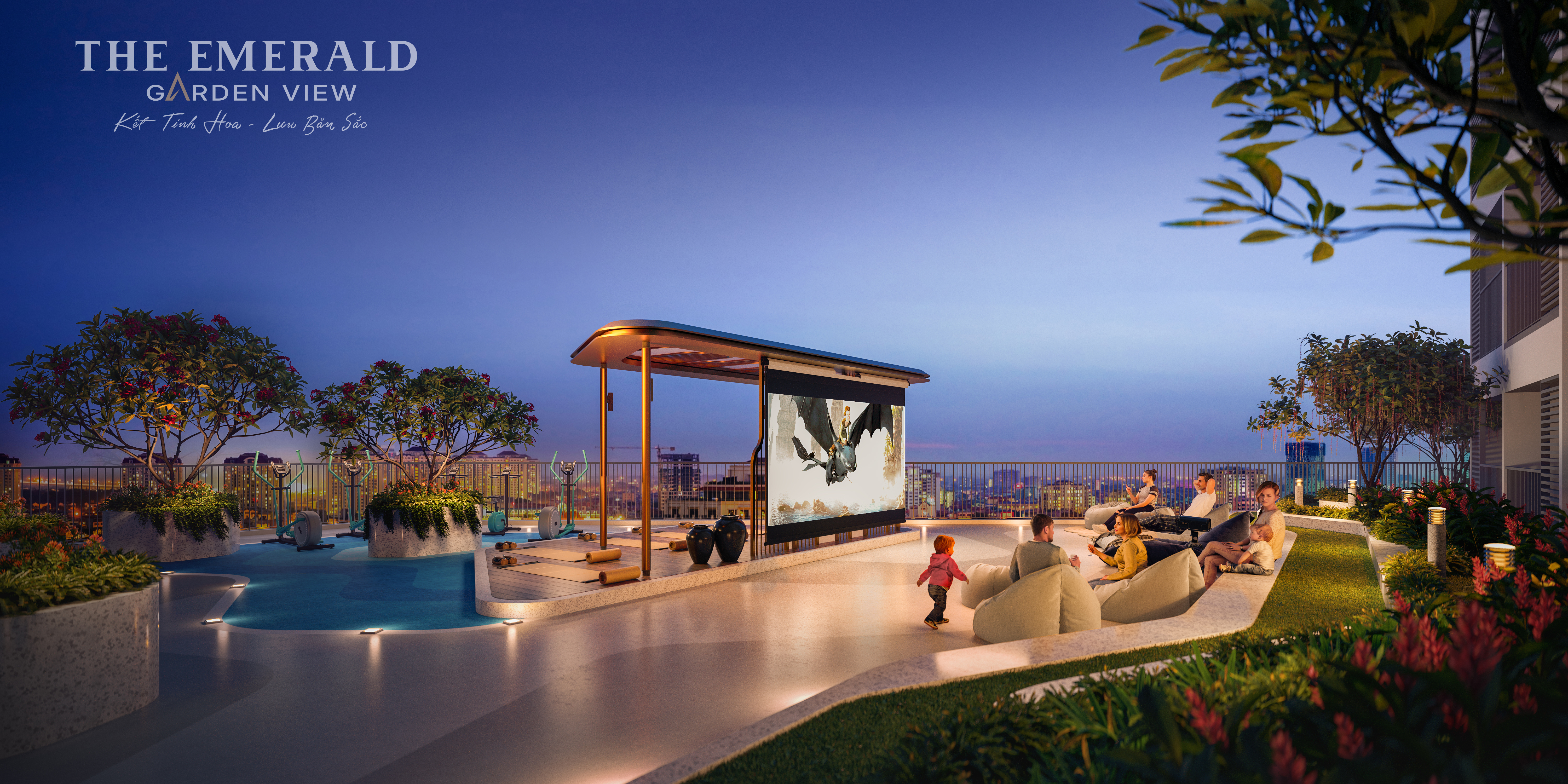 The Emerald Garden View rạp chiếu phim ngoài trời